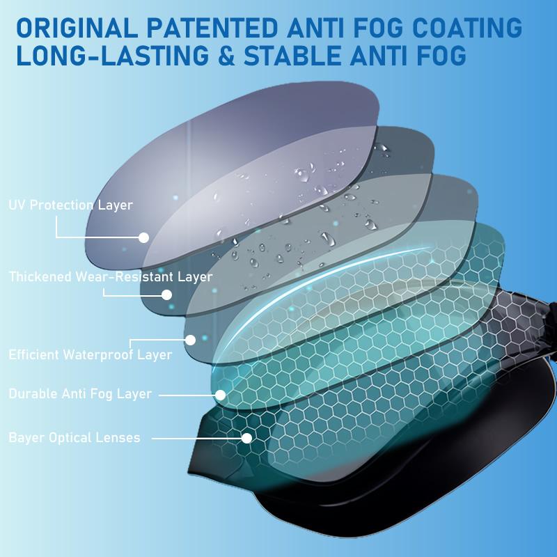 NEW Professional Racing Swimming Goggles Men Women HD Anti Fog Bayer Lens Water Sports Eyewear Swim Glasses Replaceable Nose Pad