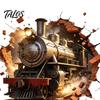 Wall Renovation Stickers for Renters 3D Retro Train Sticker, Break Through Decal, Peel and Stick Art Durable Scratch Resistant Cover Mural Kids