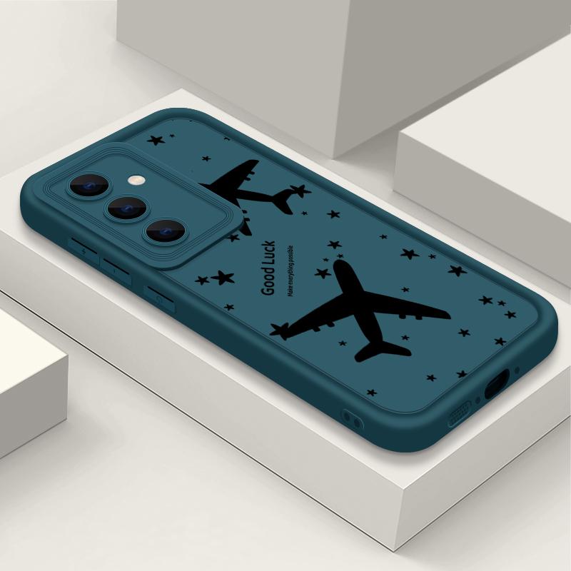 Pentru Samsung S25 Ultra S24 FE S23 S22 A56 A36 A55 A16 A15 A35 Carcase Coajă Imprimeu Avion Silicon Moale Protecție Obiectiv Rezistent la Șocuri TPU Mat Husă Telefon
