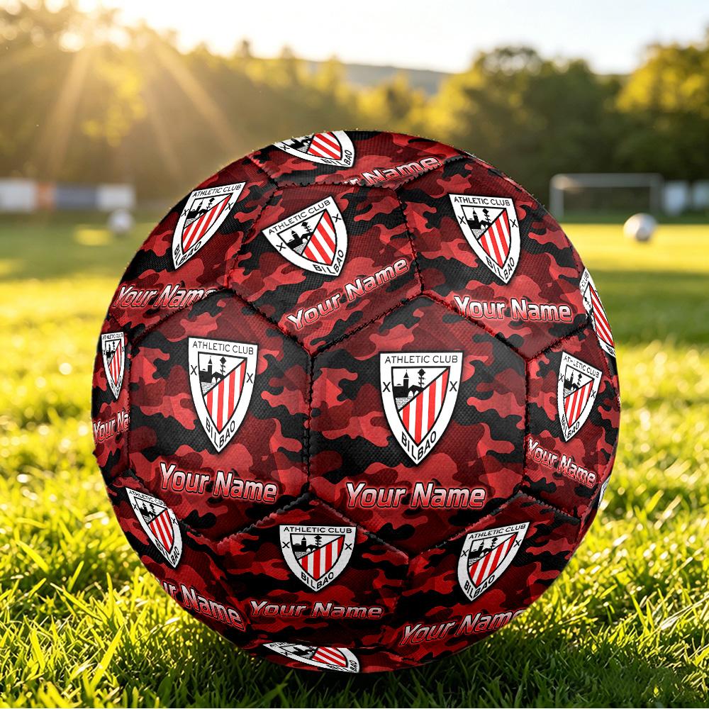 Personalized Size 5 Football Athletic Bilbao Football Pattern Outdoor Game Sports Ball Gift