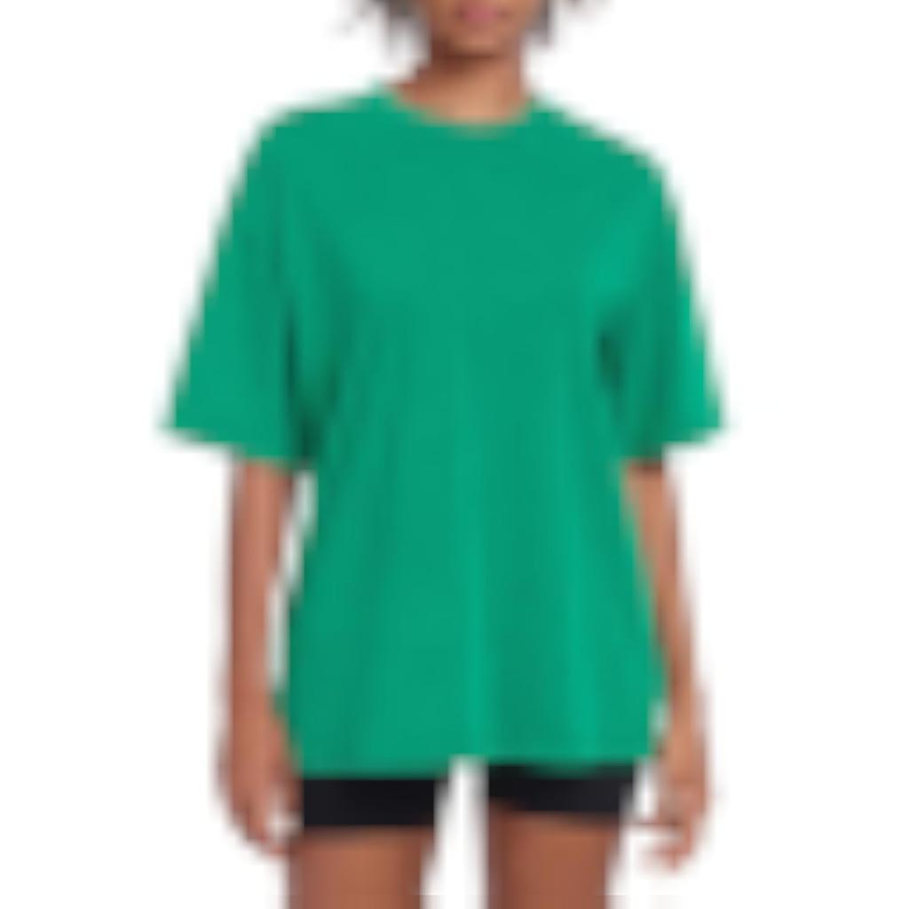 Women's Washed Retro Oversized T-Shirt Loose Sports Top Short Sleeve Cotton