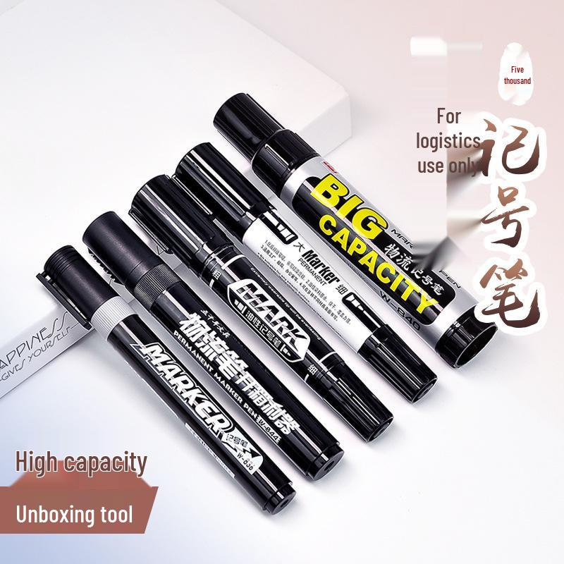 Oil-Based Double-Ended Refillable Broad Tip Marker - Large Capacity, Quick Drying, Waterproof