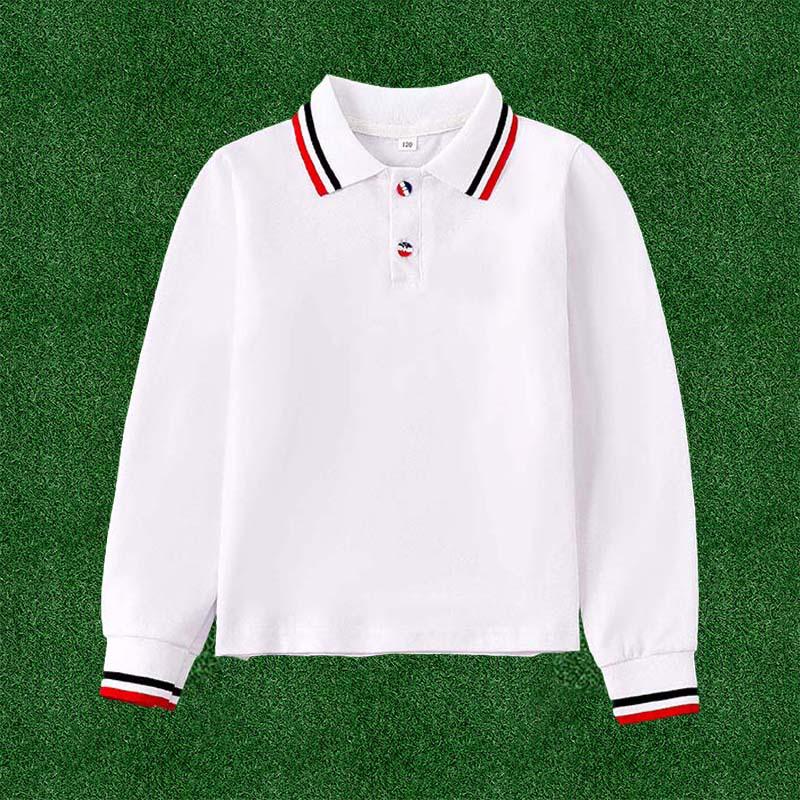 

Children s Long Sleeve Pure Cotton Polo Shirt - Unisex 180cm
