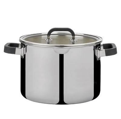 Vysoká pánev na maso SPRING FUSION2+ se skleněnou poklicí 24 cm 7,4 litru INDUKCE
