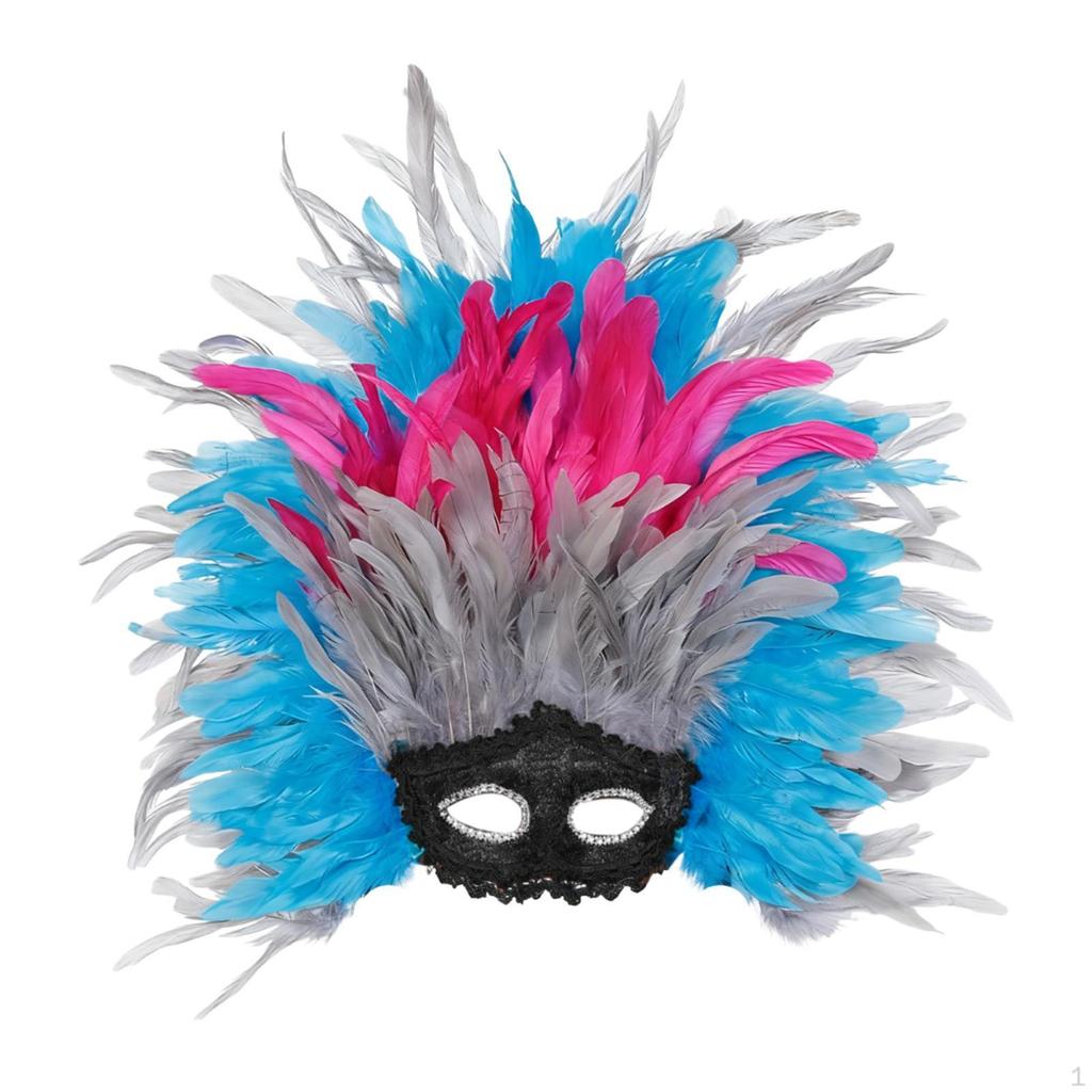 Feather Headdress Cosplay Headband Headwear Photo Props Fancy Dress Masquerade for Thanksgiving