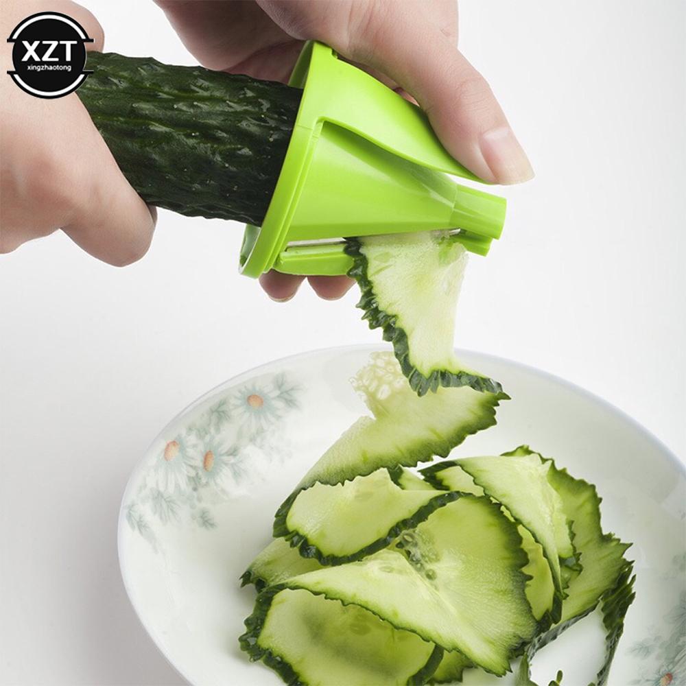 1PC Blades Vegetable Spiralizer Slicer Twister Handheld Spiral Cutter Fruit Grater Cooking Tools Spaghetti Pasta Kitchen Gadget