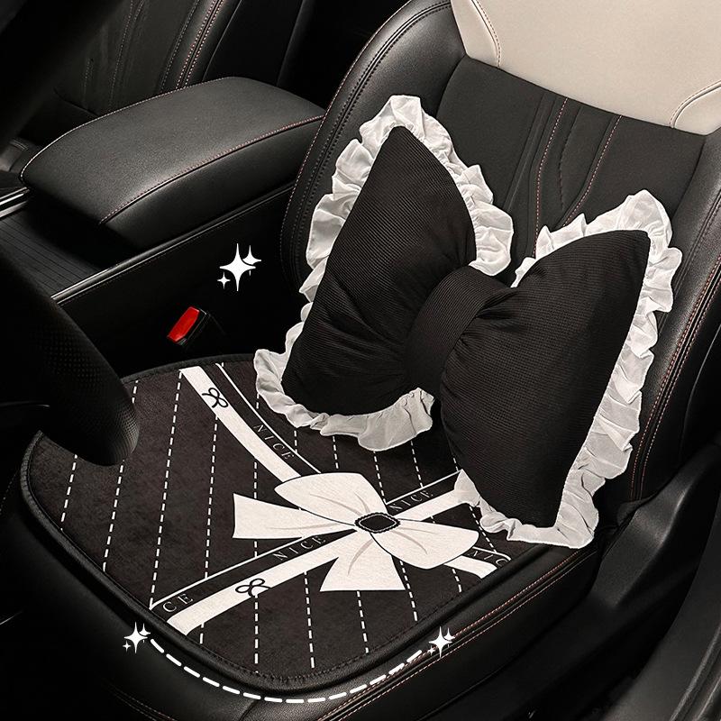 Car headrest lumbar backrest simple bow car cushion pillow high-end comfortable car neck pillow