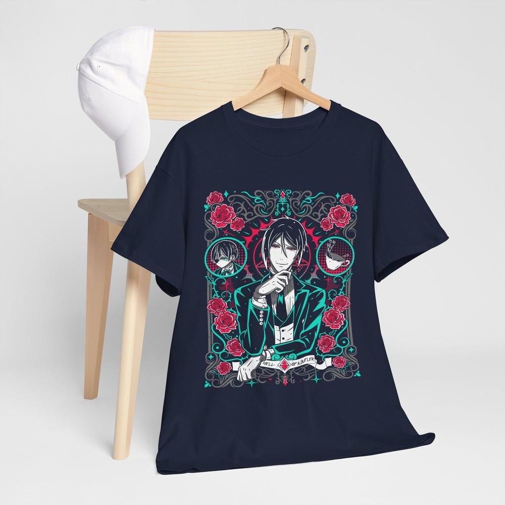 Sebastian and Ciel TShirt Black Butler Shirt Ciel Phantomhive Girl Gift Shirt M