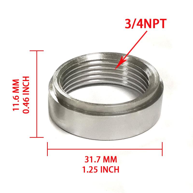 Female Thread Aluminum Weld Connector Nut 1/4 1/2 3/8 1/8 NPT M14 M16 M18 Bung Fitting Adapter Auto Part