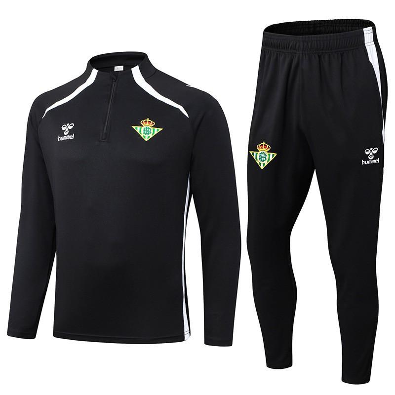 2024-'' Soccer Jersey Half-Zip Long Sleeve Training Top Men Women Kids Club Style