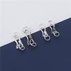 1PC S Hook Clasp Eye Fish with Closed Jump Ring for DIY Necklace Bracelet Jewelry Making Components Findings