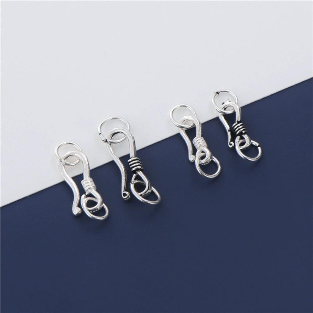 1PC S Hook Clasp Eye Fish with Closed Jump Ring for DIY Necklace Bracelet Jewelry Making Components Findings