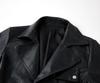 Herren Mittellanger PU-Leder Trenchcoat - Einreihige Reversjacke, Europäisch-Amerikanischer Stil Oberbekleidung
