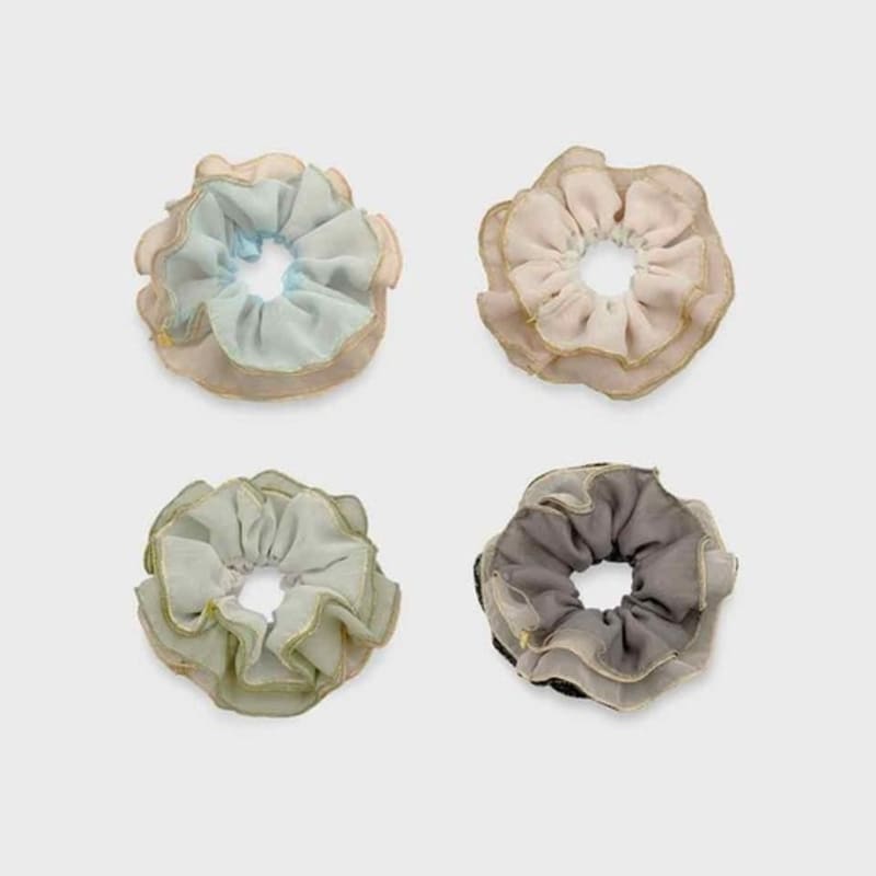 Jean Paul Clarisse Gold Line Chiffon Scrunchie JP-23-288S