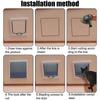 Gattaiola Impermeabile 4 Vie di Chiusura Sportellino Trasparente Design Insonorizzato per Interno Esterno Casa Ufficio Uso Animali Domestici