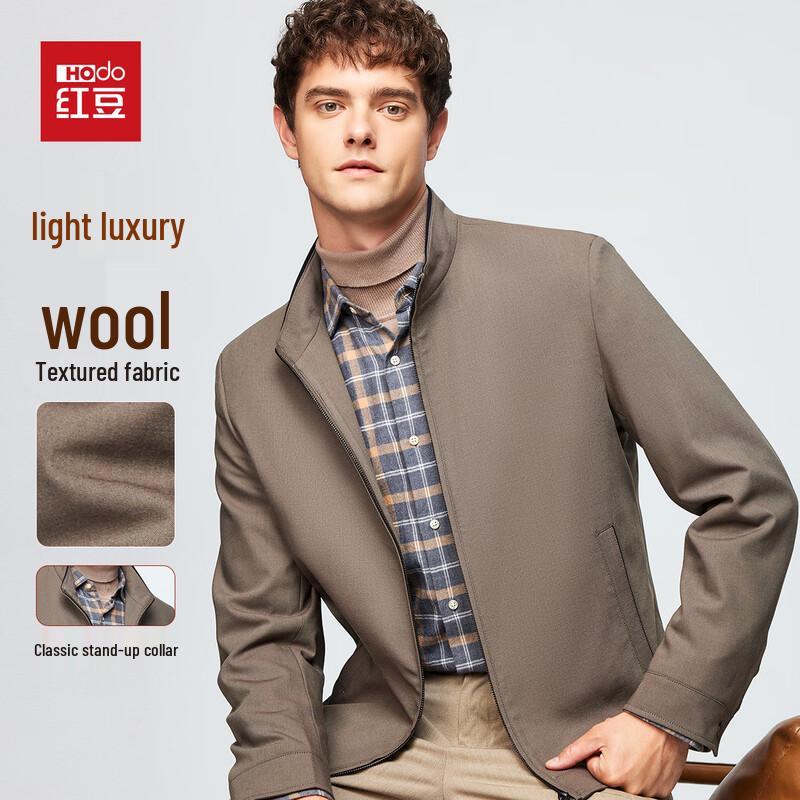 

Hodo Men s Wool Blend Stand-Collar Jacket L