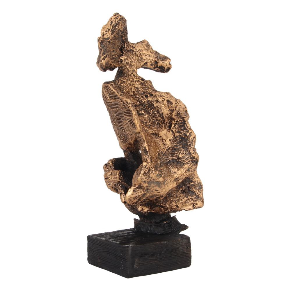 17 X 7.5 X 6cm Silence Is Gold Statue Antique Finish Silence Is Gold Figurine  Home Decor