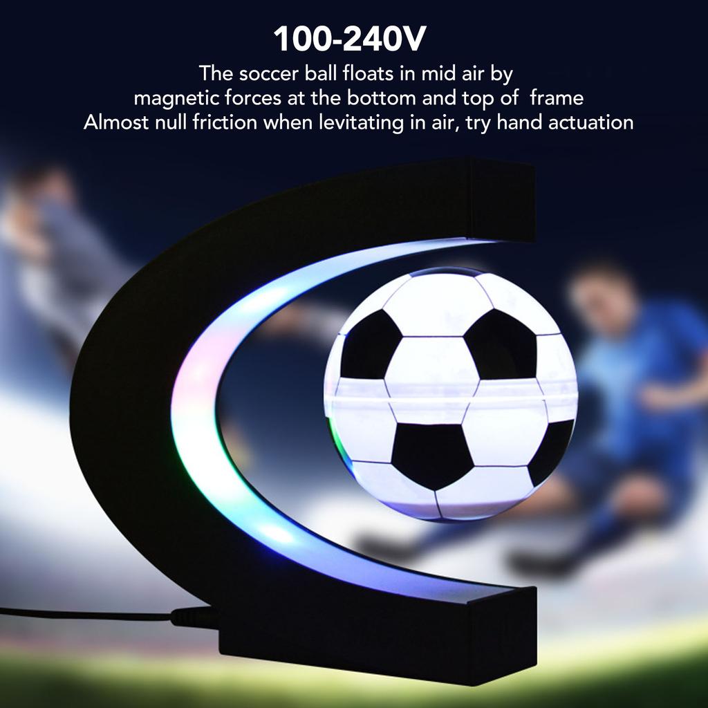 Magnetic Levitation Soccer with C Shape Base for Kids Magnetic Float Low Friction Levitating Soccer for Birthday