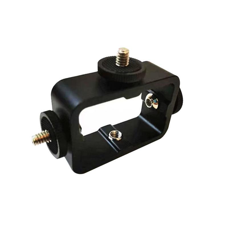 Metal Camera Phone Stand for Live Streaming with Adjustable Three-Position Bracket and 1/4 3/8 Screw Holes