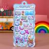 1pcs Kawaii Sanrio Kuromi Cartoon 3D Relief Stickers Aesthetic Waterproof DIY Diary Laptop Cute Anime Decoration Sticker Toys
