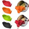 Premium Silicone Pasta Strainer Wide Mouth Colander For Effortless Vegetable And Fruit Drainage In Vibrant Colors
