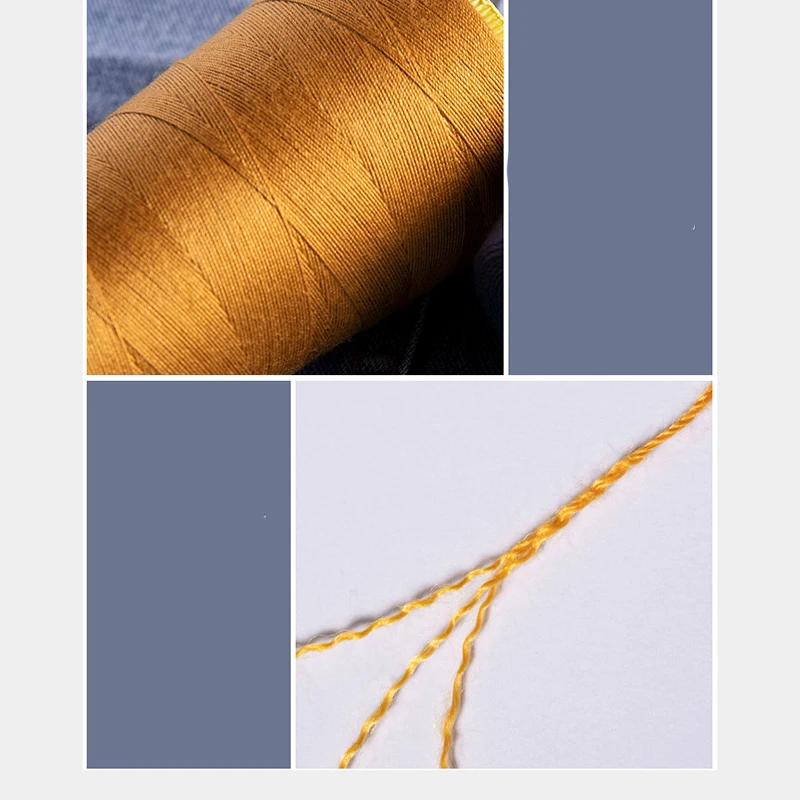 100g 1200meters 203 Jeans Sewing Machine Thick Line 3 Strand Thread Tent Umbrella Thread Thick Wiring Denim Line Sewing Thread