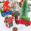 Clause Snowman House Shape Xmas Tree Decorations Truck Car Pendants Christmas Hanging Ornaments