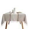 Simple Grid Tablecloth Household Cotton And Linen Fabric Rectangular Striped Tablecloth Dining Table Cloth Coffee Table Cloth