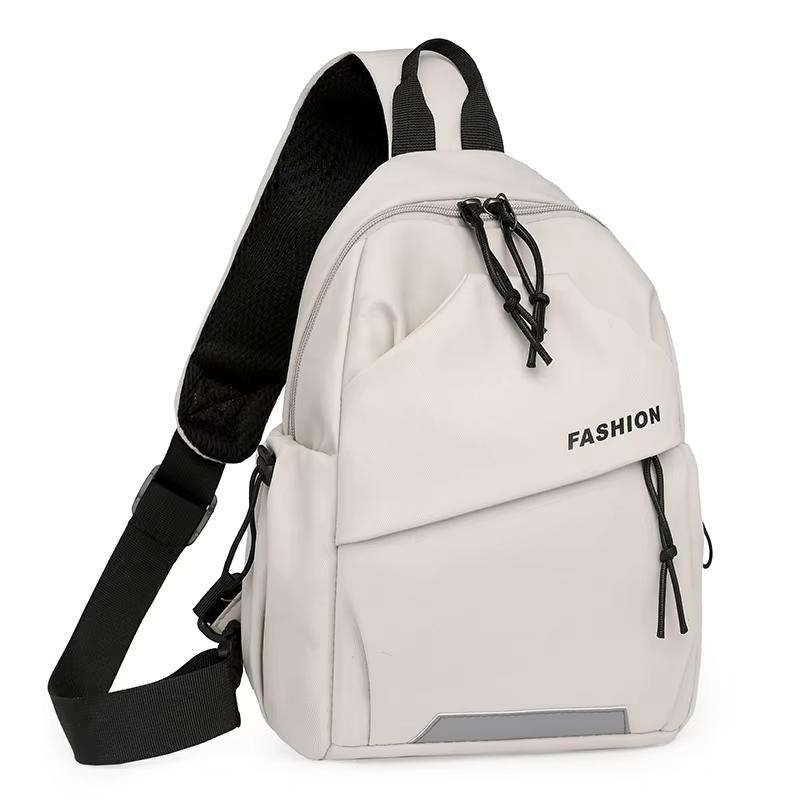 Fashi Nyl Messenger Bag, Unisex Brusttasche, Verstellbarer Schultergurt, Reißverschluss, Geeignet für Outdoor, Sport, Pendeln