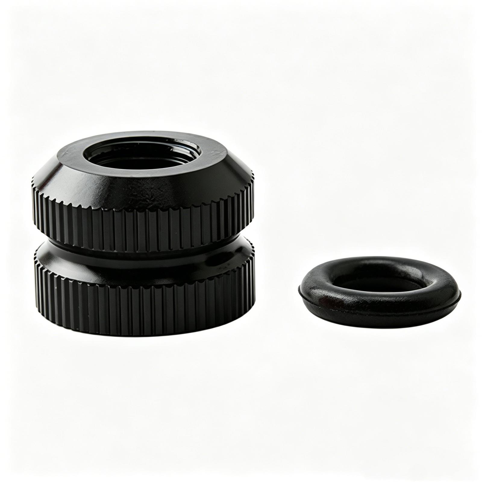 

Bicycle Presta Valve Nut Compatible with Tubeless Tire Valves Aluminum Alloy Construction Durable Design for Secure Wheel Attachment One Size чёрный