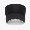 Sun Hat Topless Design Wide Brim UV Protection Elastic Fit Exercise Hat Adjustable Headband Outdoor Sports Hat