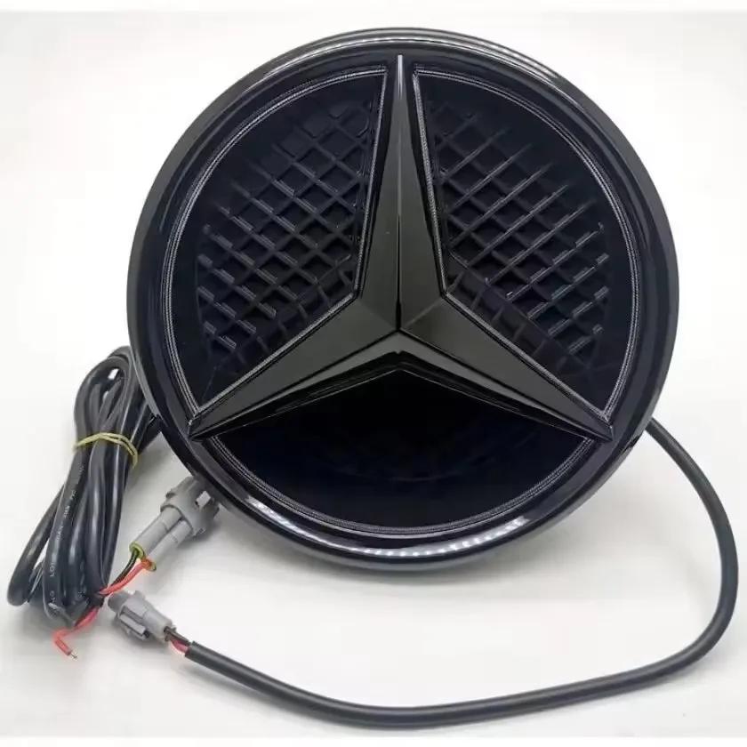 

White Blue Red Light Car Front Grilled Star Emblem LED Illuminated Logo for Mercedes Benz W213 E-Class 2016-2019 Glowing white