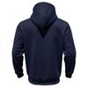 Herrhoodie, Sweatshirt i kontrastfärg, Sportig avslappnad jacka med dragkedja