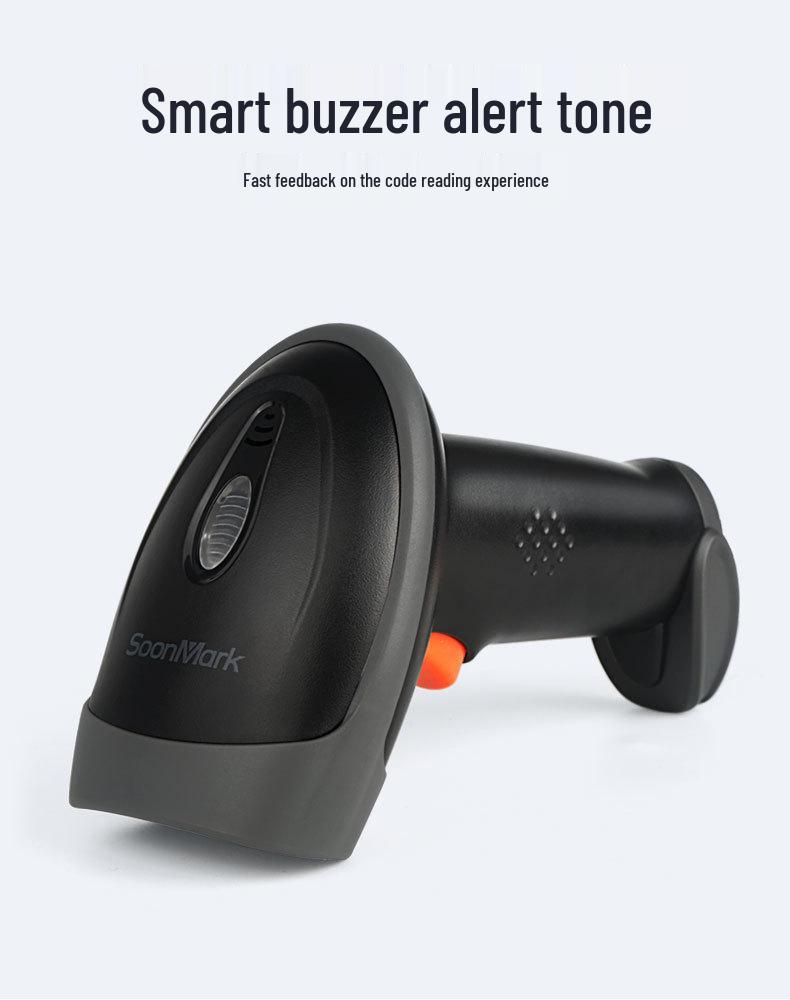 Dual Scanning Platform: Wired 2D and Wireless 1D Barcode Scanner for Supermarket and Express Checkout
