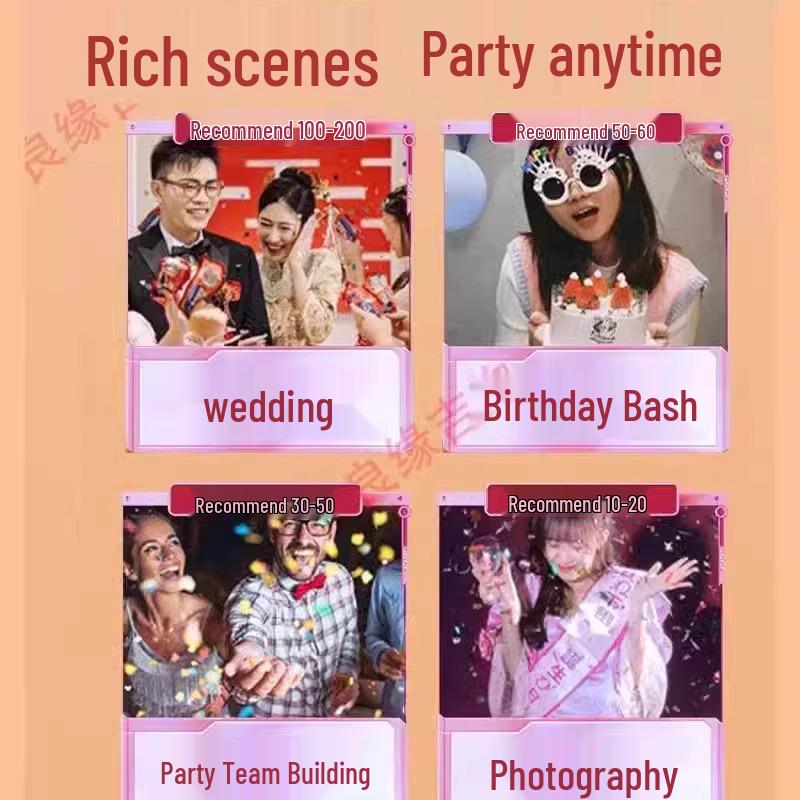 Automatic Inflatable Confetti Gun - Party & Wedding Prop, Handheld Cannon