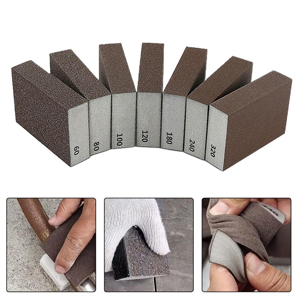 2PCSGrit Sanding Sponge Blocks Flexible Wet High Density