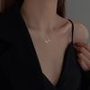2021 New Style 925 Sterling Silver Heartbeat Necklace: Trendy Hollow Heart Pendant Clavicle Chain for Women