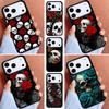 Catrina Beautiful Rose Girl Skull Art Phone Case for iPhone 16e 15 14 13 12 17 Pro Max Plus Air 17pro Cover Coque