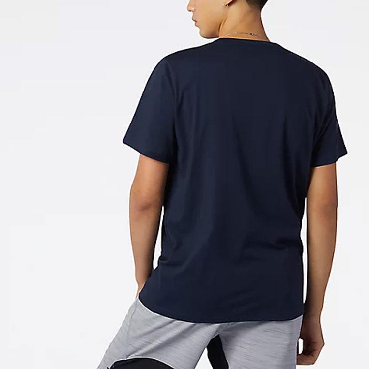 New Balance T Shirt Men's Navy Blue AMT11070-ECL