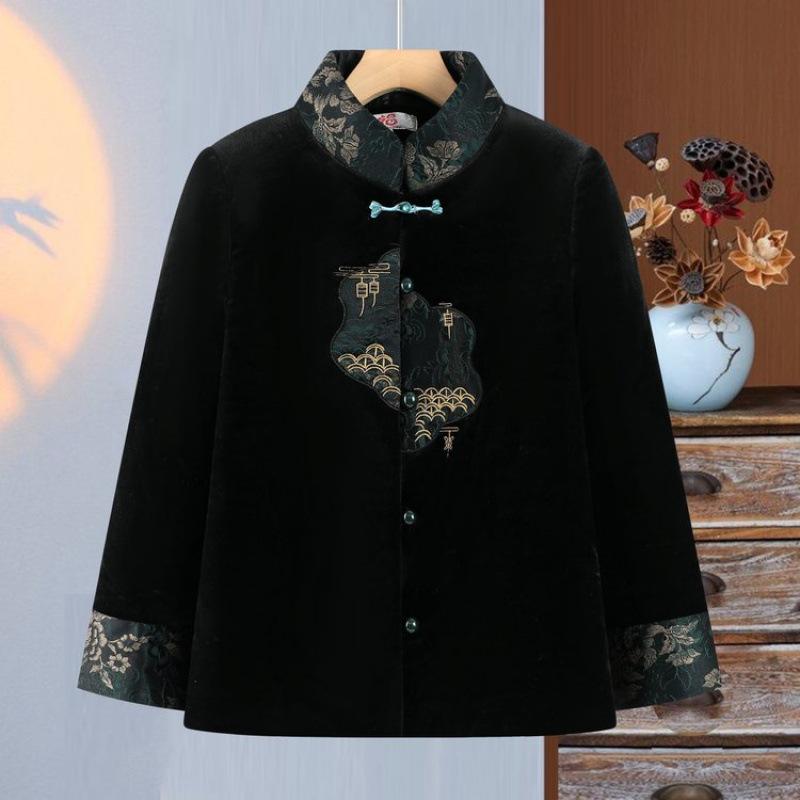 Autumn and Winter Coats, Piled and Thickened Cotton-padded Clothes, Old Loose Cotton-padded Tops, Women