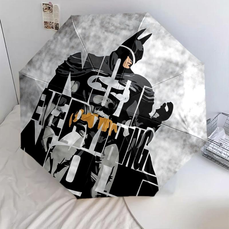 Motivo di Batman, ombrello pieghevole automatico, design portatile e pieghevole, 8 stecche, un regalo di Natale o di compleanno.