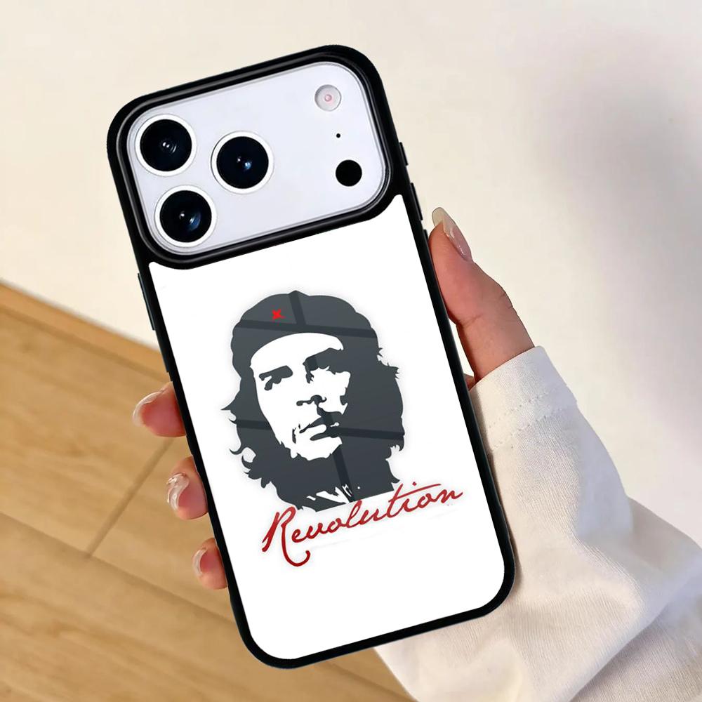Che Guevara Zigarre rauchend Handyhülle für iPhone 17 AIR 16pro Max 15 14 13 12 11 Bumper Hülle
