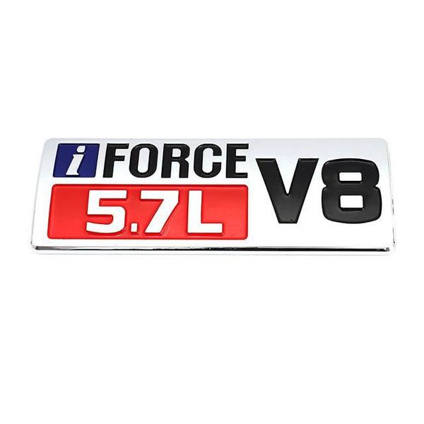 

iFORCE 5.7L V8 логотип автомобильные наклейки авто значок эмблема наклейки для игрушек/ota Tundra Prado Corolla Highlander Venza Hiace Previa SEQUOIA чёрный
