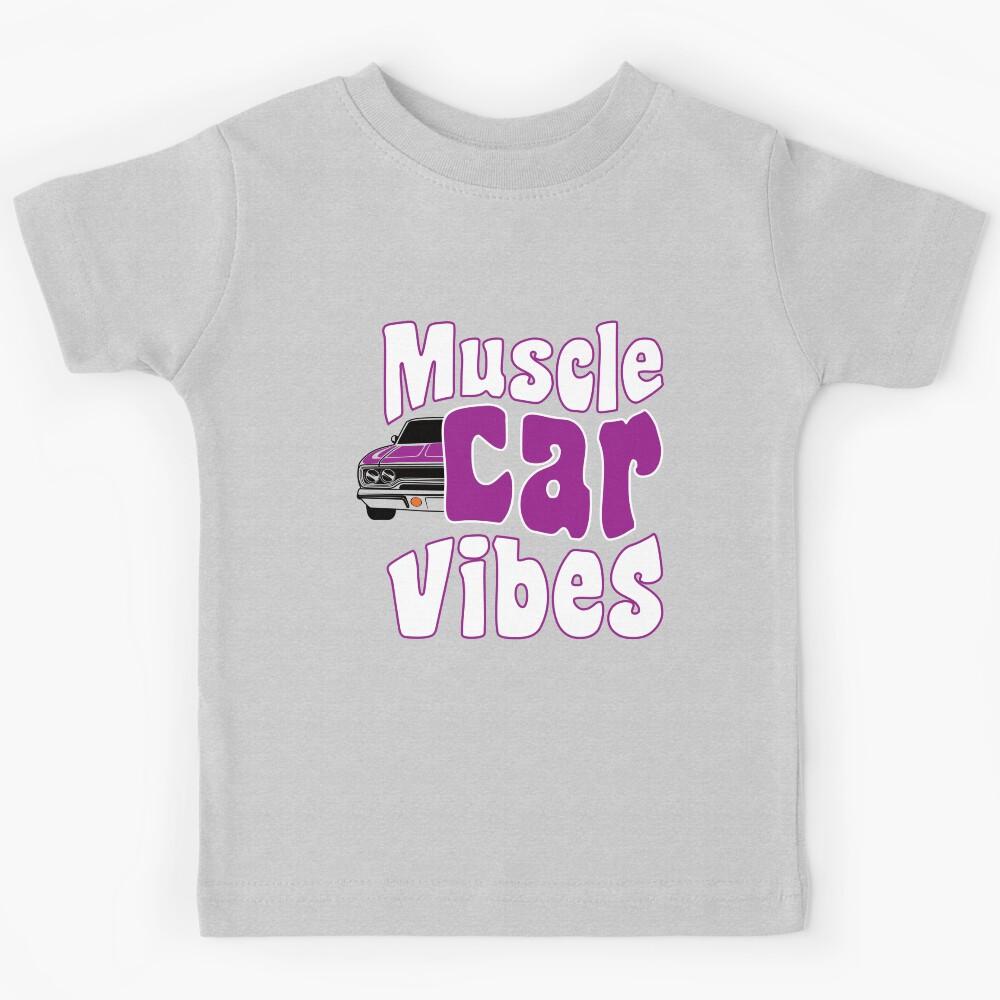 Muscle Car Vibes Classic Cars Enthusiast American Muscle Kids T-Shirt 130