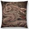 Dark Magic Creatures Mysterious Monster mythical beasts Sofa Pillow Case Cat Deer Bird Fox Tiger Snake Cushion Cover