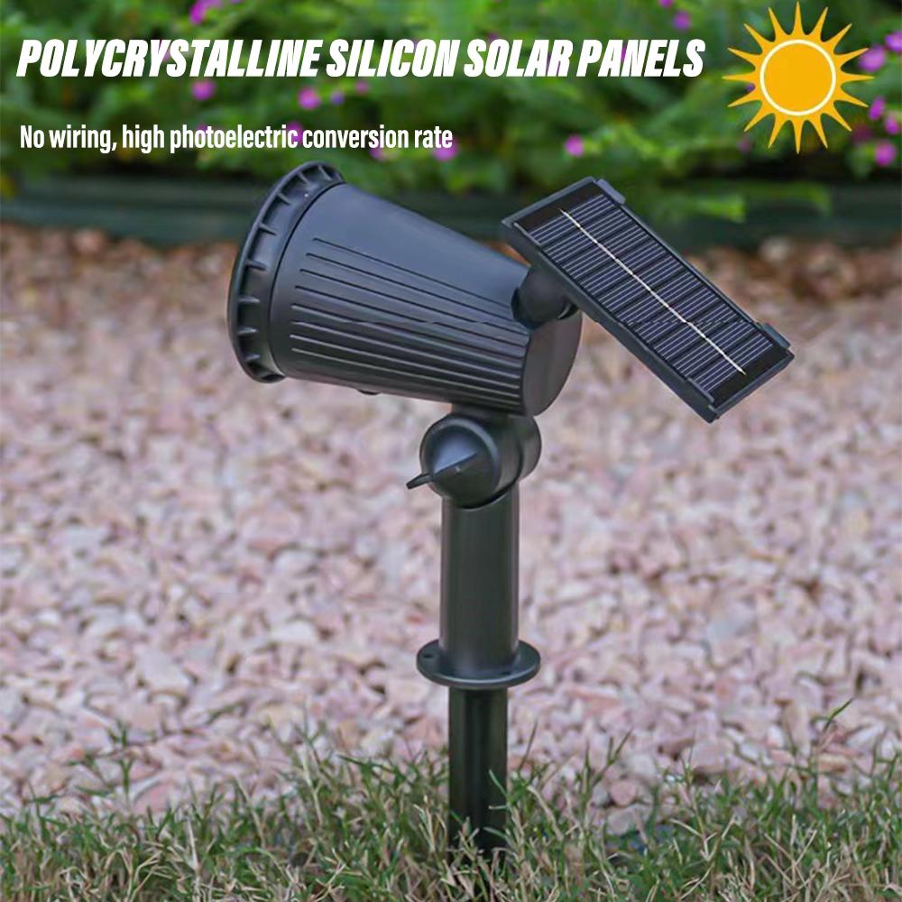 Outdoor Solar LED Lawn Lamp Plug-in Lamp Garden Landscape Lamp Decorative Colorful Light Suitable for Garden Terrace Courtyard