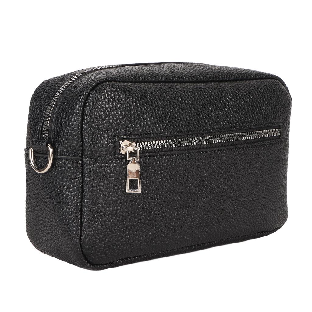 Messenger Shoulder Bag Fashionable PU Leather Large Capacity Messenger One Shoulder Bag Black PU