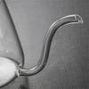 480/700ml Glass Coffee Tea Pot Gooseneck Drip Kettle Swan Neck Thin Mouth Long Mouthed Pot Coffee Maker Home Teapot