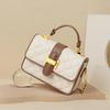 YUYULA Crossbody Bag, Leather Handbag, Chain Bag, White