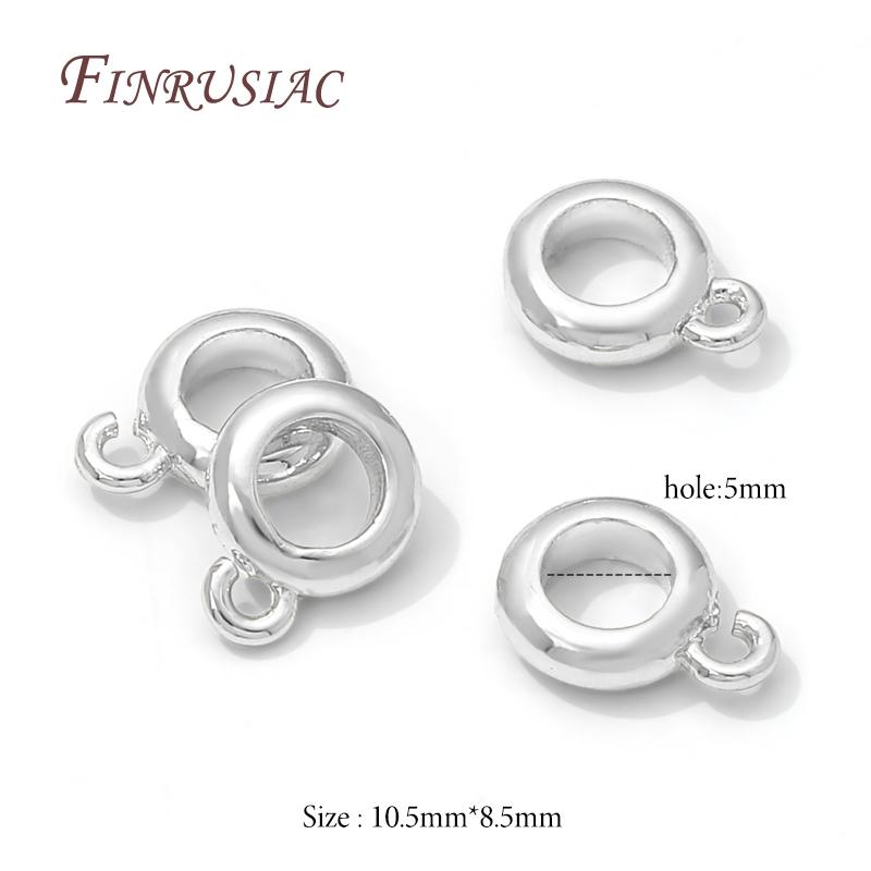 18K Vergoldete Ösen für Schmuck, Zubehör für Anhänger, Perlenabstandshalter, Anhängerhalter, Schmuckherstellungszubehör, Halskettenöse